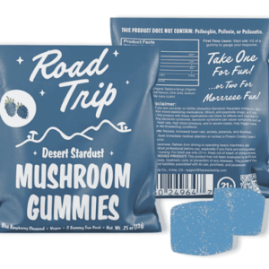 Road Trip Desert Stardust Mushroom Gummies – Blue Raspberry