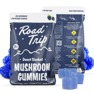 Road Trip Desert Stardust Mushroom Gummies Blue Raspberry